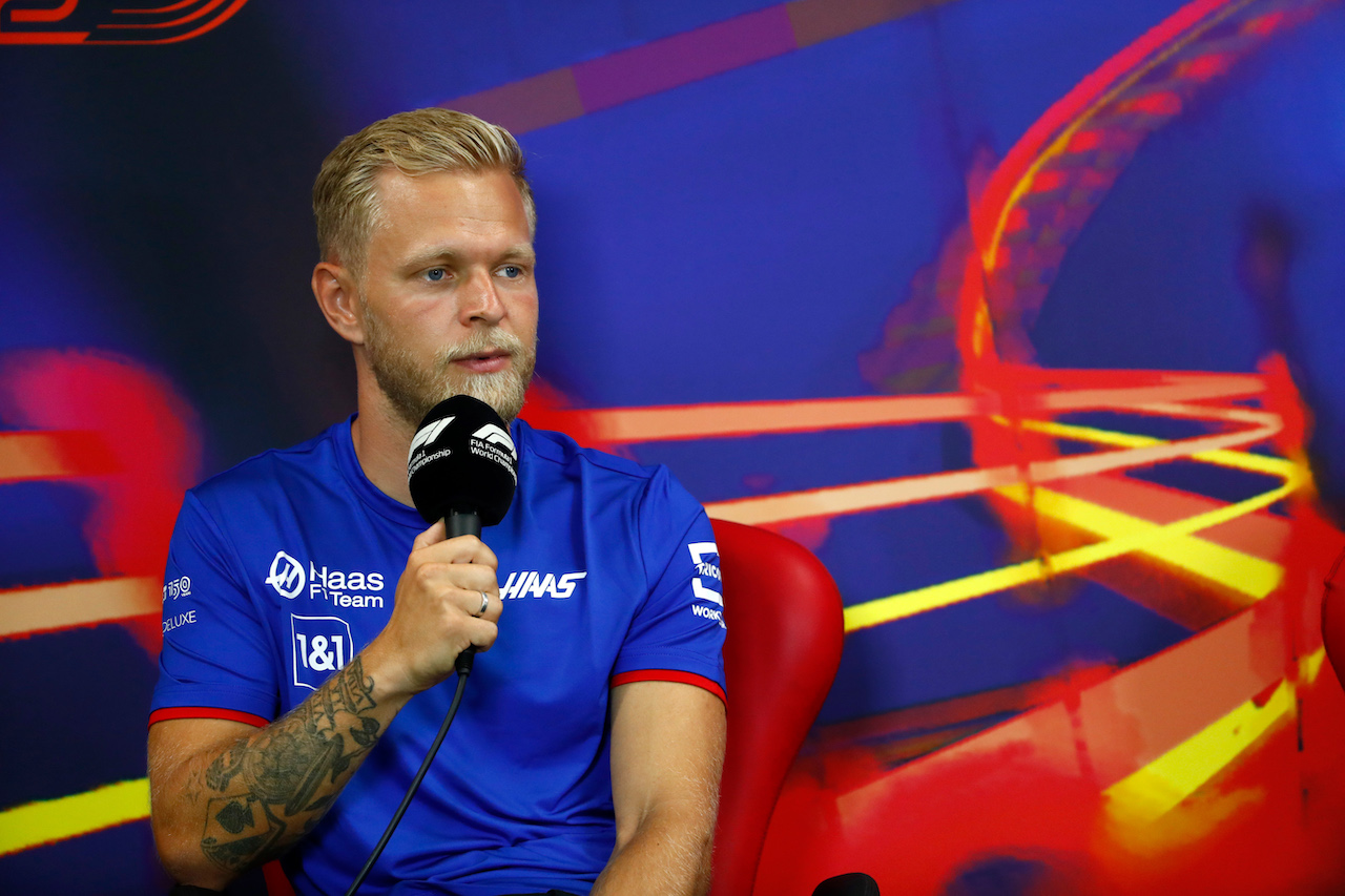 GP BELGIO, Kevin Magnussen (DEN) Haas F1 Team in the FIA Press Conference.
25.08.2022. Formula 1 World Championship, Rd 14, Belgian Grand Prix, Spa Francorchamps, Belgium, Preparation Day.
- www.xpbimages.com, EMail: requests@xpbimages.com © Copyright: XPB Images