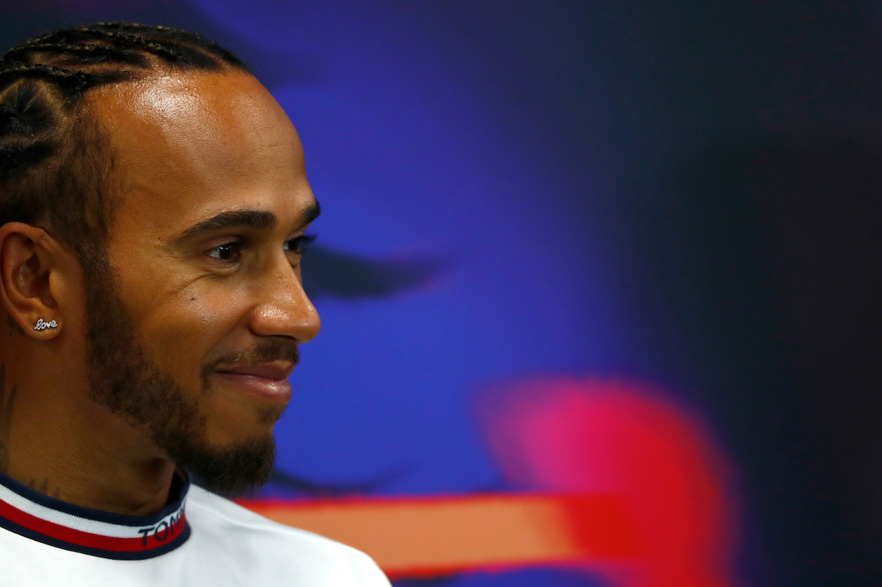 GP BELGIO, Lewis Hamilton (GBR) Mercedes AMG F1 in the FIA Press Conference.
25.08.2022. Formula 1 World Championship, Rd 14, Belgian Grand Prix, Spa Francorchamps, Belgium, Preparation Day.
- www.xpbimages.com, EMail: requests@xpbimages.com © Copyright: XPB Images