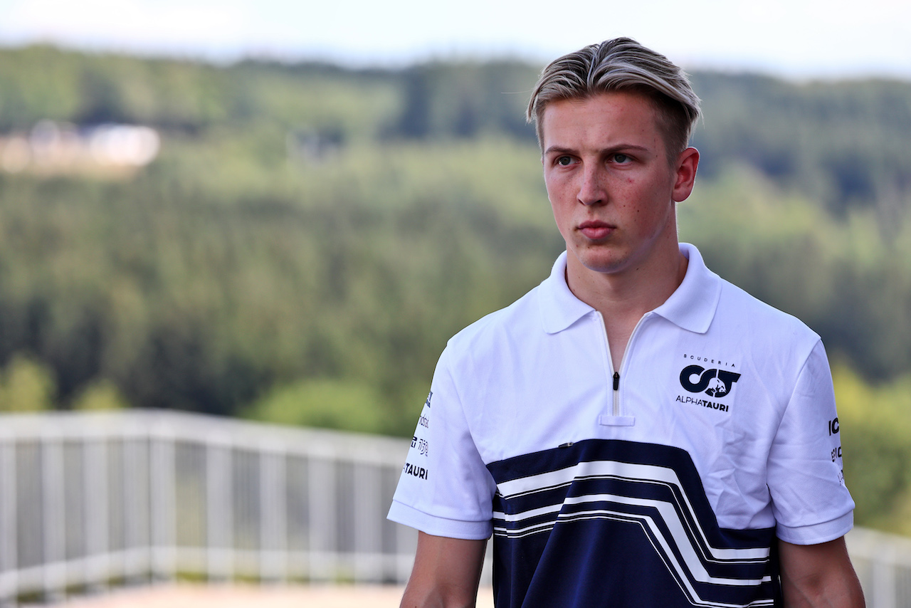 GP BELGIO, Liam Lawson (NZL) AlphaTauri Test Driver.
25.08.2022. Formula 1 World Championship, Rd 14, Belgian Grand Prix, Spa Francorchamps, Belgium, Preparation Day.
- www.xpbimages.com, EMail: requests@xpbimages.com © Copyright: Batchelor / XPB Images