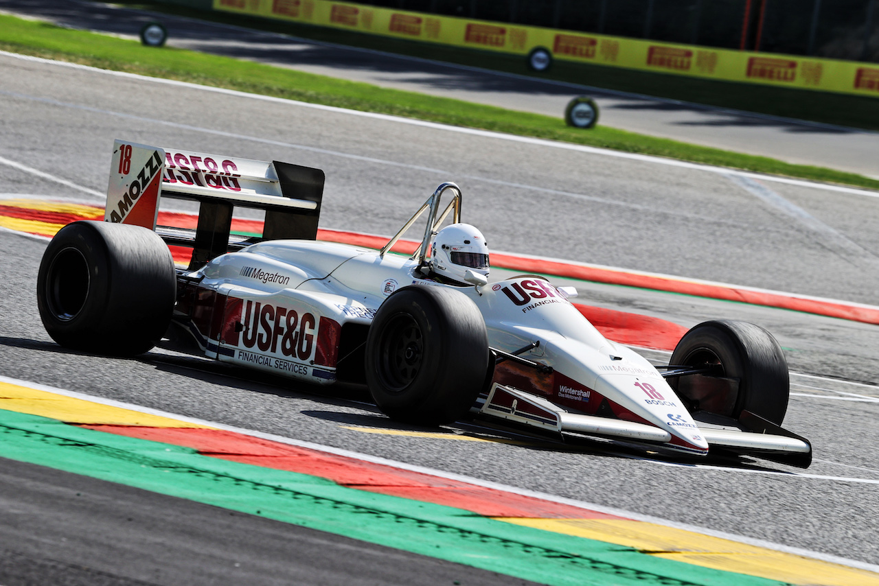 GP BELGIO, A historic ex Derek Warwick Arrows A10.
25.08.2022. Formula 1 World Championship, Rd 14, Belgian Grand Prix, Spa Francorchamps, Belgium, Preparation Day.
- www.xpbimages.com, EMail: requests@xpbimages.com © Copyright: Moy / XPB Images