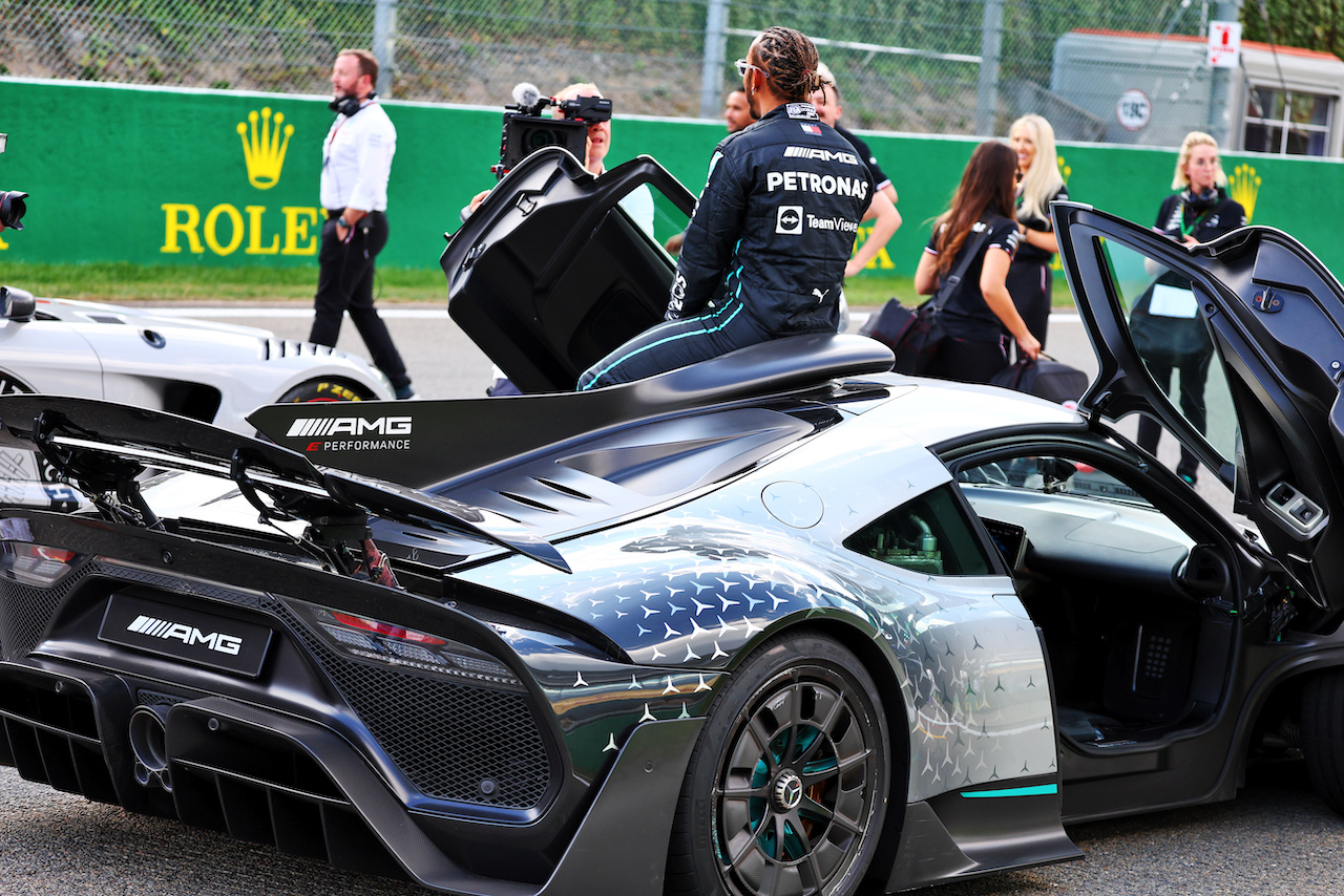 GP BELGIO, Lewis Hamilton (GBR) Mercedes AMG F1.
25.08.2022. Formula 1 World Championship, Rd 14, Belgian Grand Prix, Spa Francorchamps, Belgium, Preparation Day.
- www.xpbimages.com, EMail: requests@xpbimages.com © Copyright: Batchelor / XPB Images