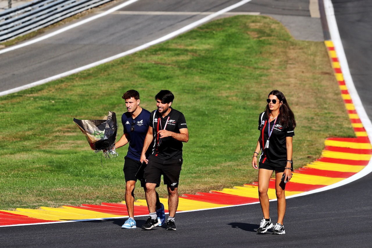 GP BELGIO, Victor Martins (FRA) ART walks the circuit.
25.08.2022. Formula 1 World Championship, Rd 14, Belgian Grand Prix, Spa Francorchamps, Belgium, Preparation Day.
- www.xpbimages.com, EMail: requests@xpbimages.com © Copyright: Moy / XPB Images