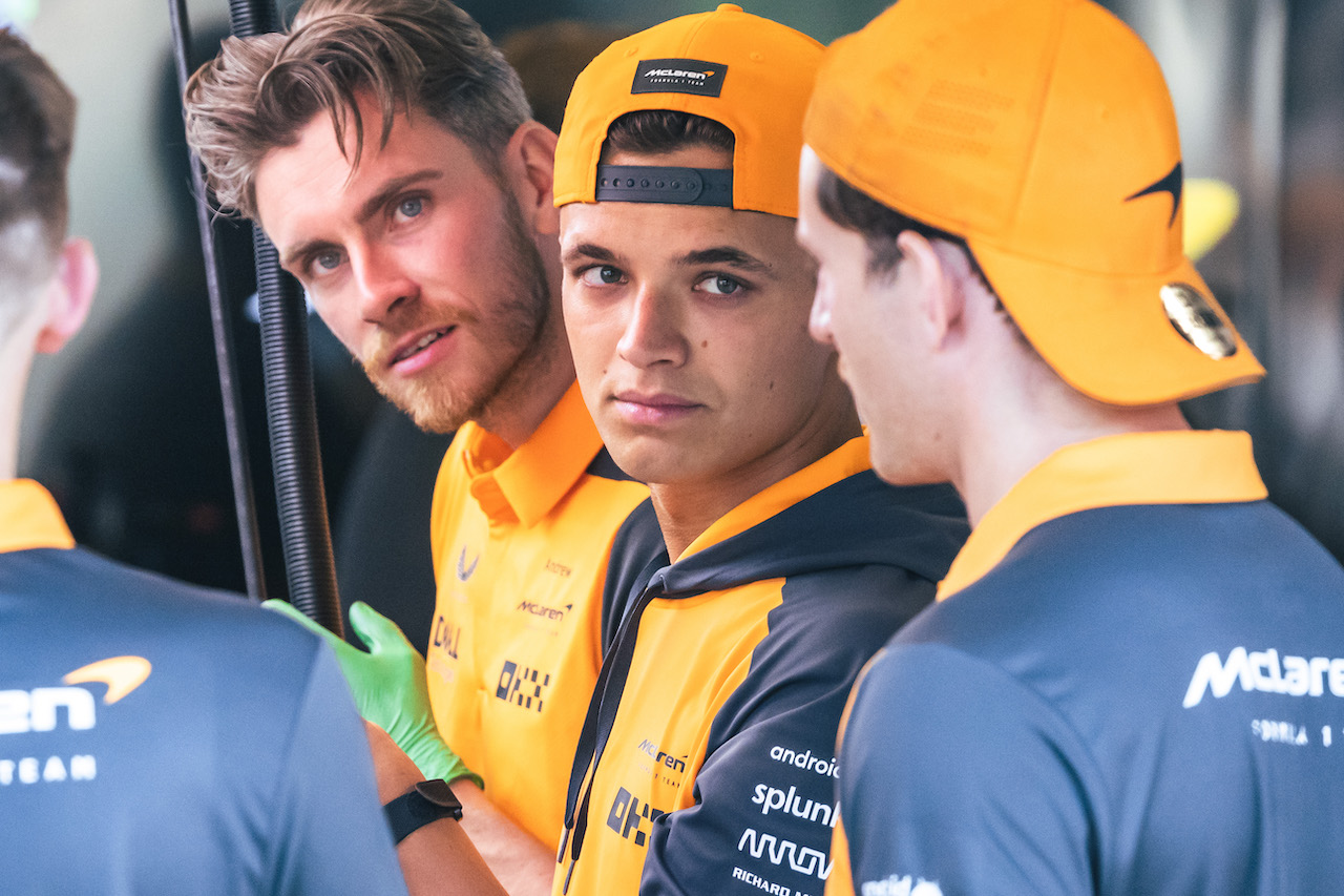 GP BELGIO, Lando Norris (GBR) McLaren.
25.08.2022. Formula 1 World Championship, Rd 14, Belgian Grand Prix, Spa Francorchamps, Belgium, Preparation Day.
- www.xpbimages.com, EMail: requests@xpbimages.com © Copyright: Bearne / XPB Images