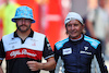 GP BELGIO, (L to R): Valtteri Bottas (FIN) Alfa Romeo F1 Team with Emerson Fittipaldi (BRA).
25.08.2022. Formula 1 World Championship, Rd 14, Belgian Grand Prix, Spa Francorchamps, Belgium, Preparation Day.
 - www.xpbimages.com, EMail: requests@xpbimages.com © Copyright: Coates / XPB Images