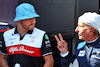 GP BELGIO, (L to R): Valtteri Bottas (FIN) Alfa Romeo F1 Team with Emerson Fittipaldi (BRA).
25.08.2022. Formula 1 World Championship, Rd 14, Belgian Grand Prix, Spa Francorchamps, Belgium, Preparation Day.
- www.xpbimages.com, EMail: requests@xpbimages.com © Copyright: Batchelor / XPB Images