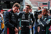 GP BELGIO, (L to R): Toto Wolff (GER) Mercedes AMG F1 Shareholder e Executive Director with George Russell (GBR) Mercedes AMG F1 e Lewis Hamilton (GBR) Mercedes AMG F1.
25.08.2022. Formula 1 World Championship, Rd 14, Belgian Grand Prix, Spa Francorchamps, Belgium, Preparation Day.
 - www.xpbimages.com, EMail: requests@xpbimages.com © Copyright: Coates / XPB Images