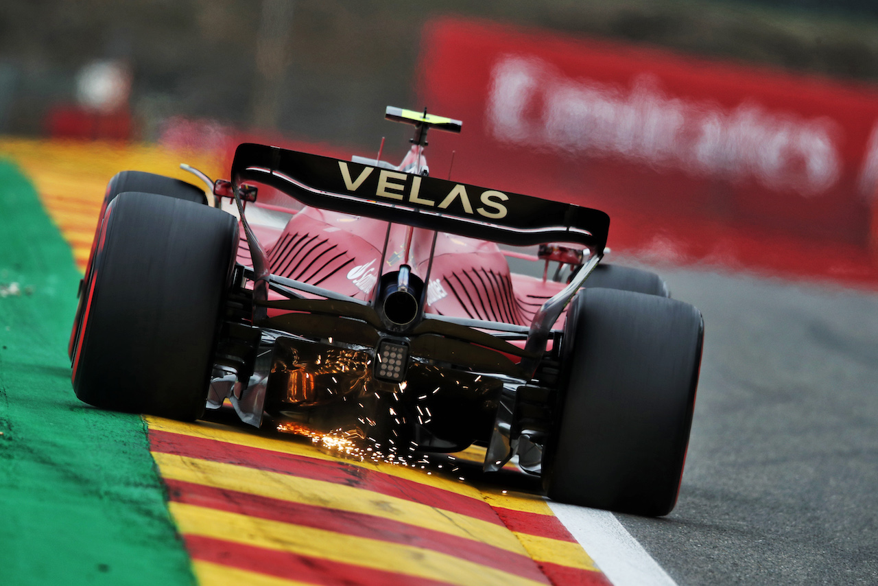 GP BELGIO, Carlos Sainz Jr (ESP) Ferrari F1-75.
27.08.2022. Formula 1 World Championship, Rd 14, Belgian Grand Prix, Spa Francorchamps, Belgium, Qualifiche Day.
 - www.xpbimages.com, EMail: requests@xpbimages.com © Copyright: Coates / XPB Images