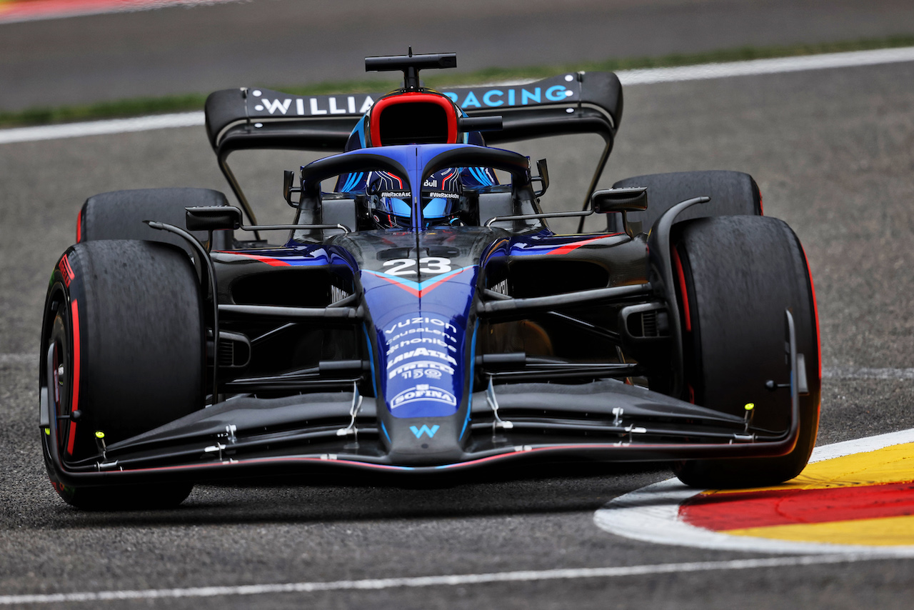 GP BELGIO, Alexander Albon (THA) Williams Racing FW44.
27.08.2022. Formula 1 World Championship, Rd 14, Belgian Grand Prix, Spa Francorchamps, Belgium, Qualifiche Day.
- www.xpbimages.com, EMail: requests@xpbimages.com © Copyright: Moy / XPB Images