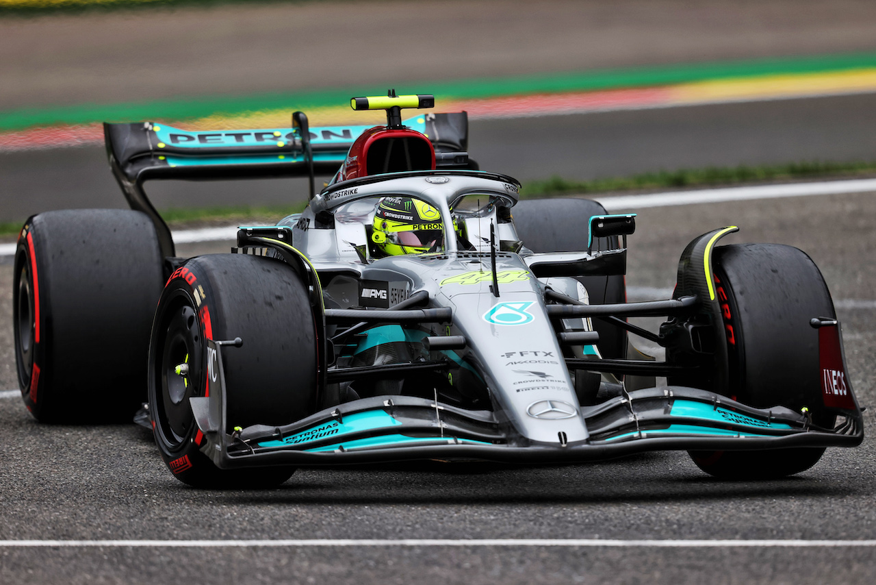 GP BELGIO, Lewis Hamilton (GBR) Mercedes AMG F1 W13.
27.08.2022. Formula 1 World Championship, Rd 14, Belgian Grand Prix, Spa Francorchamps, Belgium, Qualifiche Day.
- www.xpbimages.com, EMail: requests@xpbimages.com © Copyright: Moy / XPB Images