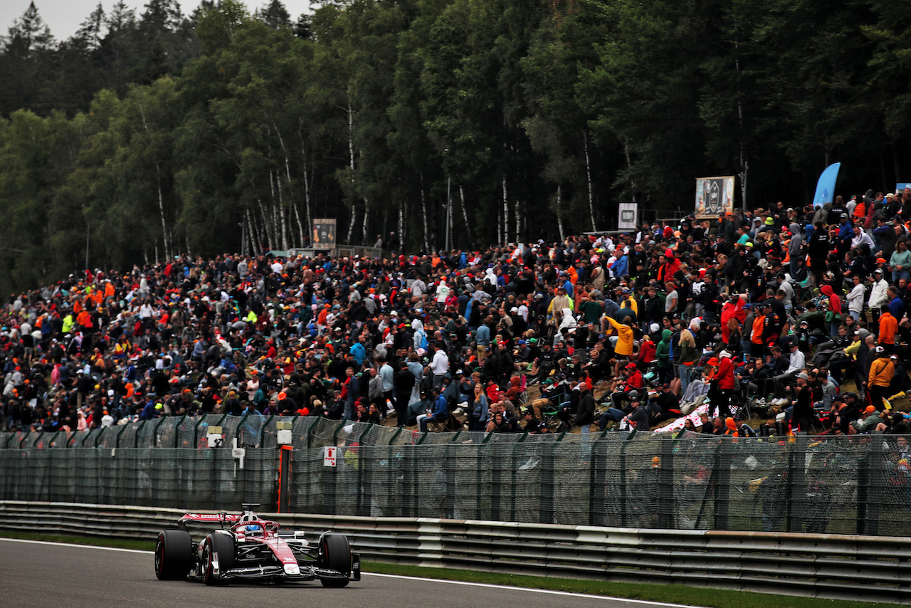 GP BELGIO, Valtteri Bottas (FIN) Alfa Romeo F1 Team C42.
27.08.2022. Formula 1 World Championship, Rd 14, Belgian Grand Prix, Spa Francorchamps, Belgium, Qualifiche Day.
 - www.xpbimages.com, EMail: requests@xpbimages.com © Copyright: Coates / XPB Images