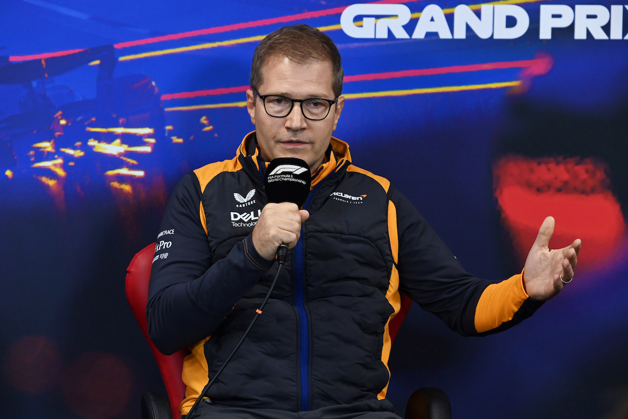 GP BELGIO, Andreas Seidl, McLaren Managing Director in the FIA Press Conference.
27.08.2022. Formula 1 World Championship, Rd 14, Belgian Grand Prix, Spa Francorchamps, Belgium, Qualifiche Day.
- www.xpbimages.com, EMail: requests@xpbimages.com © Copyright: XPB Images