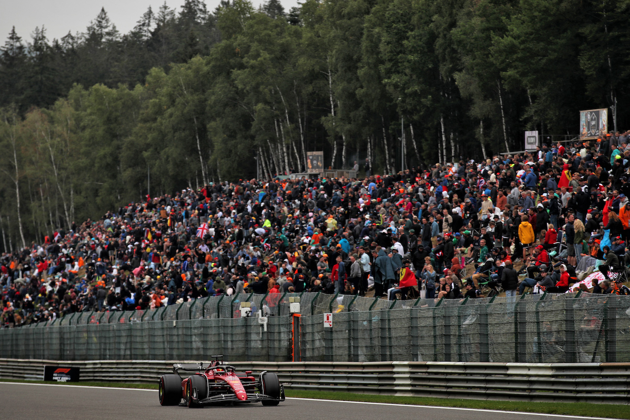 GP BELGIO, Charles Leclerc (MON) Ferrari F1-75.
27.08.2022. Formula 1 World Championship, Rd 14, Belgian Grand Prix, Spa Francorchamps, Belgium, Qualifiche Day.
 - www.xpbimages.com, EMail: requests@xpbimages.com © Copyright: Coates / XPB Images