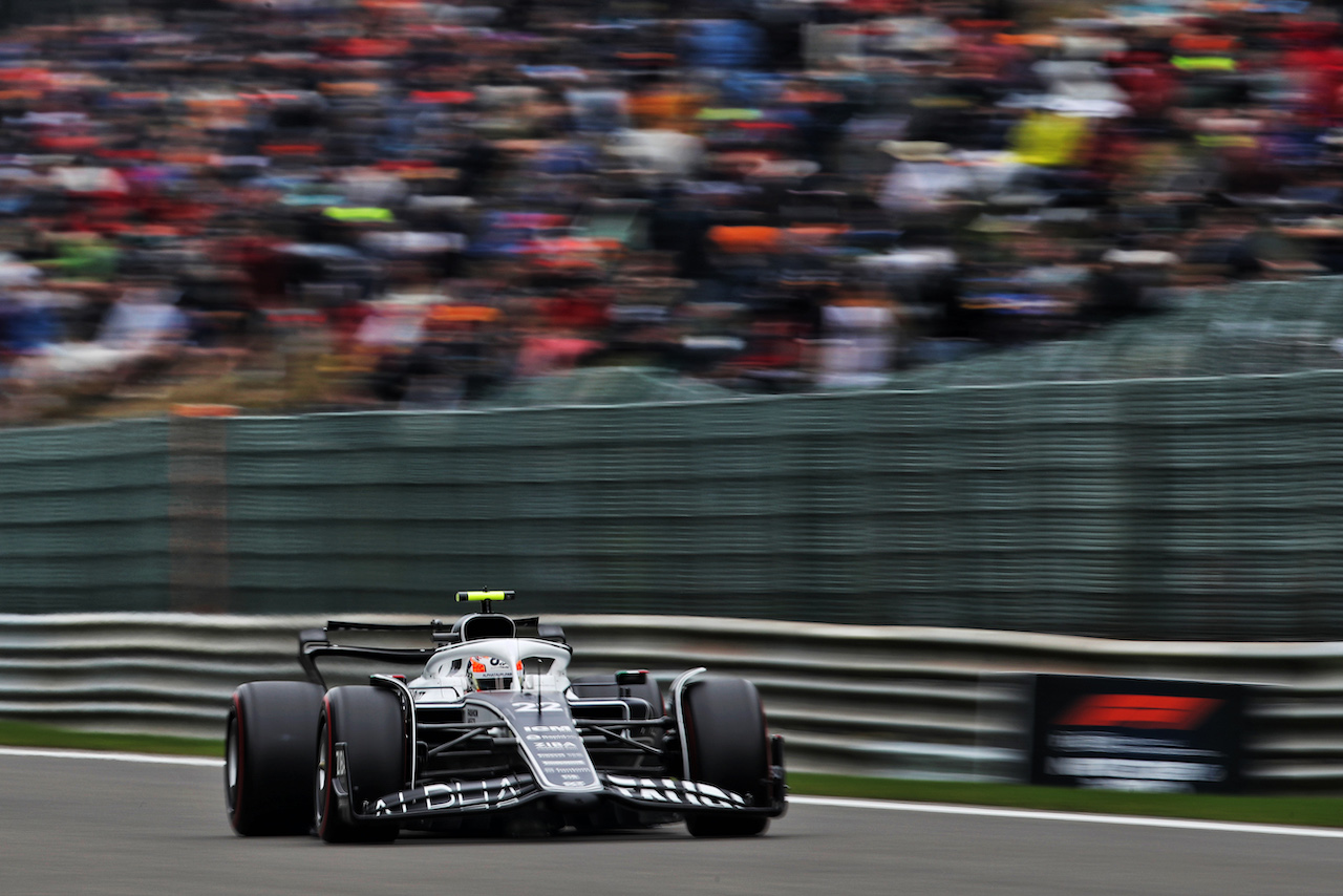 GP BELGIO, Yuki Tsunoda (JPN) AlphaTauri AT03.
27.08.2022. Formula 1 World Championship, Rd 14, Belgian Grand Prix, Spa Francorchamps, Belgium, Qualifiche Day.
 - www.xpbimages.com, EMail: requests@xpbimages.com © Copyright: Coates / XPB Images