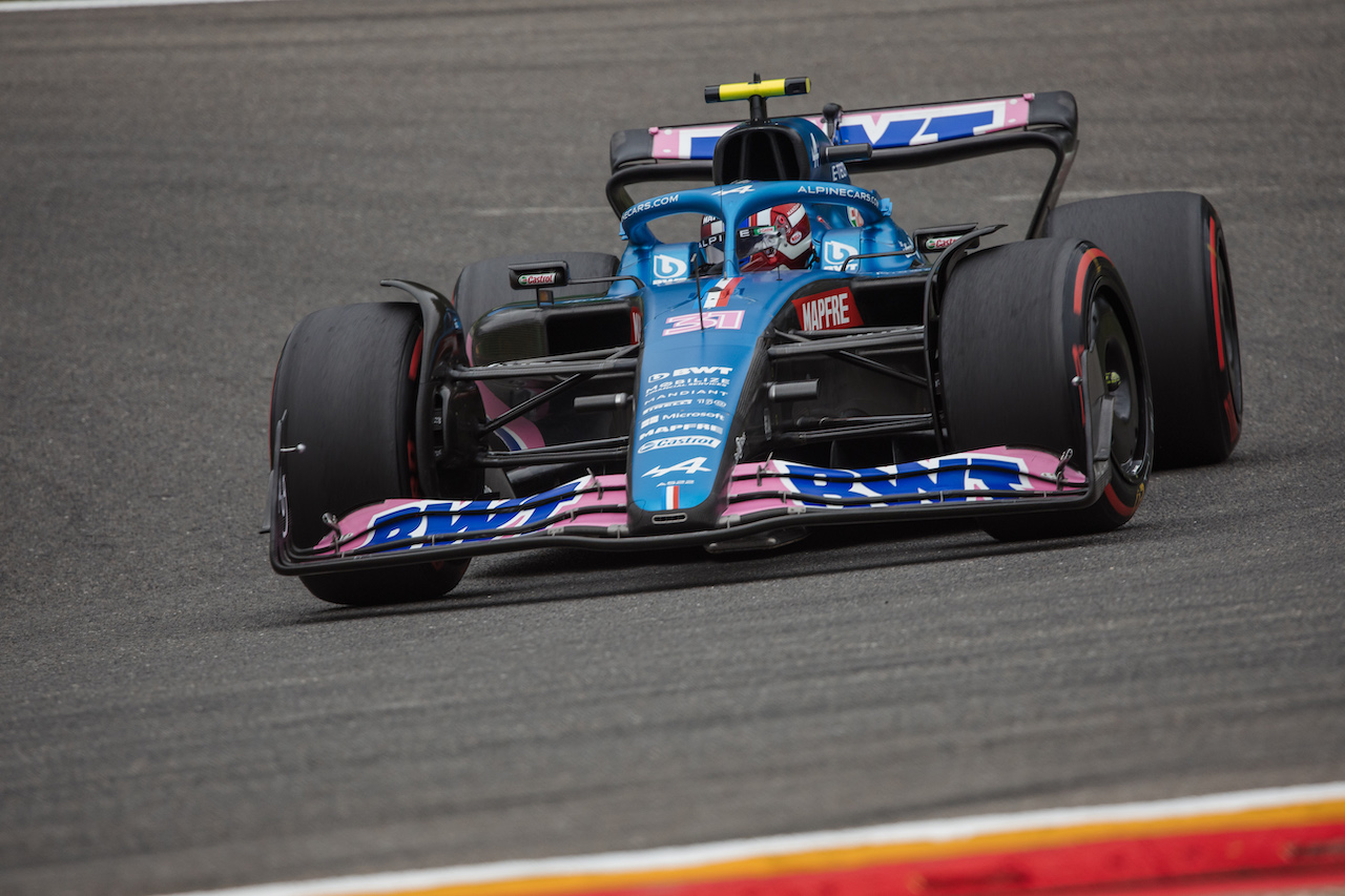 GP BELGIO, Esteban Ocon (FRA) Alpine F1 Team A522.
27.08.2022. Formula 1 World Championship, Rd 14, Belgian Grand Prix, Spa Francorchamps, Belgium, Qualifiche Day.
- www.xpbimages.com, EMail: requests@xpbimages.com © Copyright: Bearne / XPB Images