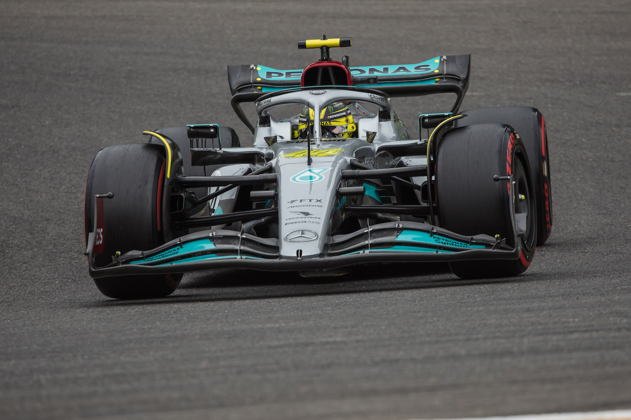 GP BELGIO, Lewis Hamilton (GBR) Mercedes AMG F1 W13.
27.08.2022. Formula 1 World Championship, Rd 14, Belgian Grand Prix, Spa Francorchamps, Belgium, Qualifiche Day.
- www.xpbimages.com, EMail: requests@xpbimages.com © Copyright: Bearne / XPB Images