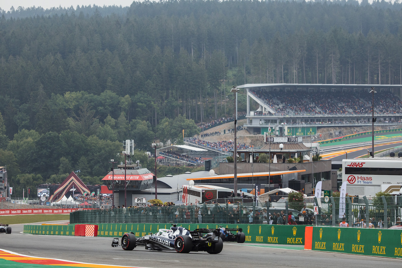 GP BELGIO, Pierre Gasly (FRA) AlphaTauri AT03.
27.08.2022. Formula 1 World Championship, Rd 14, Belgian Grand Prix, Spa Francorchamps, Belgium, Qualifiche Day.
- www.xpbimages.com, EMail: requests@xpbimages.com © Copyright: Bearne / XPB Images