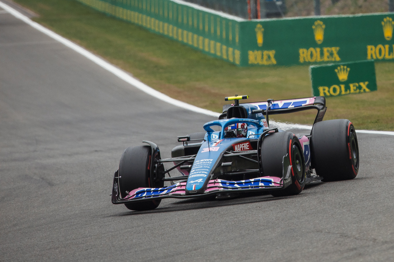 GP BELGIO, Esteban Ocon (FRA) Alpine F1 Team A522.
27.08.2022. Formula 1 World Championship, Rd 14, Belgian Grand Prix, Spa Francorchamps, Belgium, Qualifiche Day.
- www.xpbimages.com, EMail: requests@xpbimages.com © Copyright: Bearne / XPB Images