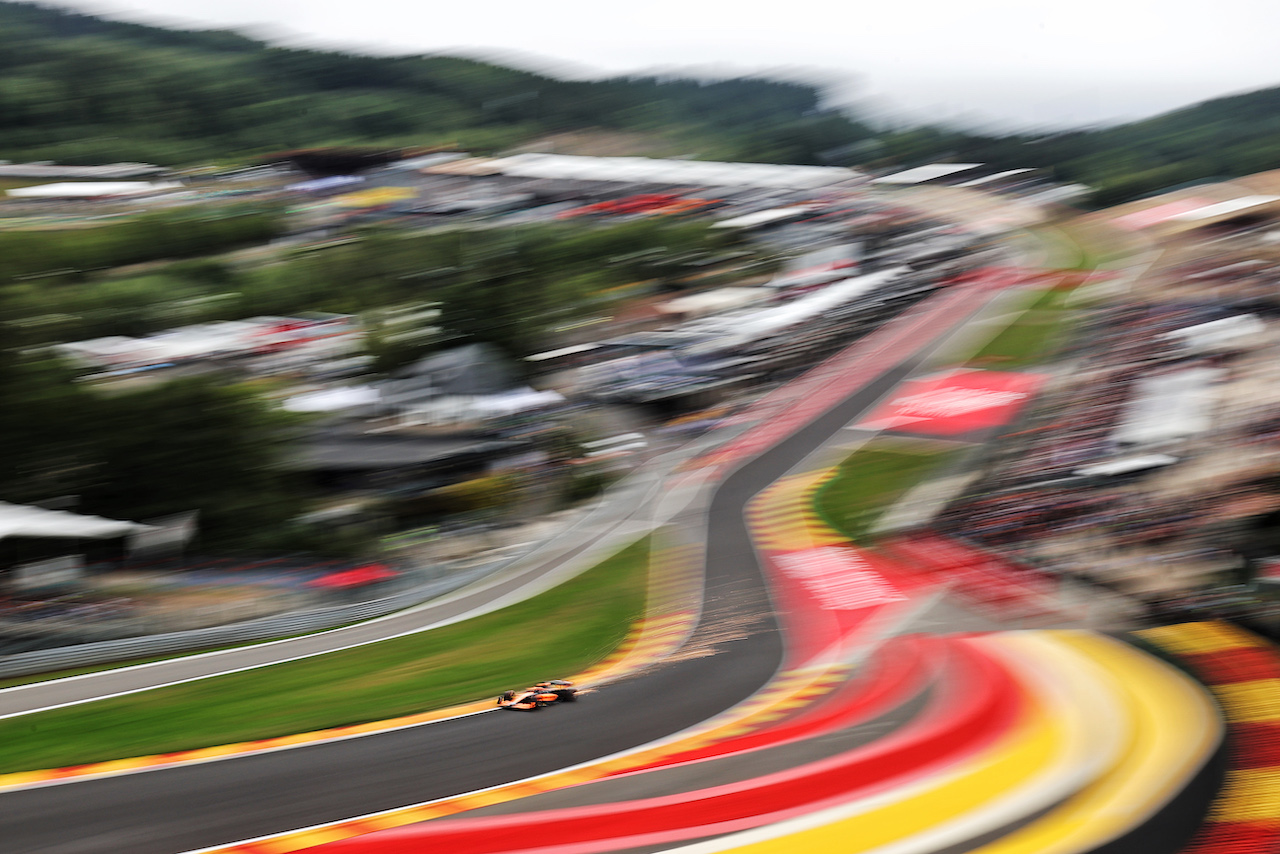 GP BELGIO, Daniel Ricciardo (AUS) McLaren MCL36.
27.08.2022. Formula 1 World Championship, Rd 14, Belgian Grand Prix, Spa Francorchamps, Belgium, Qualifiche Day.
- www.xpbimages.com, EMail: requests@xpbimages.com © Copyright: Moy / XPB Images