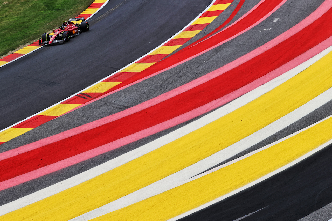GP BELGIO, Carlos Sainz Jr (ESP) Ferrari F1-75.
27.08.2022. Formula 1 World Championship, Rd 14, Belgian Grand Prix, Spa Francorchamps, Belgium, Qualifiche Day.
- www.xpbimages.com, EMail: requests@xpbimages.com © Copyright: Moy / XPB Images
