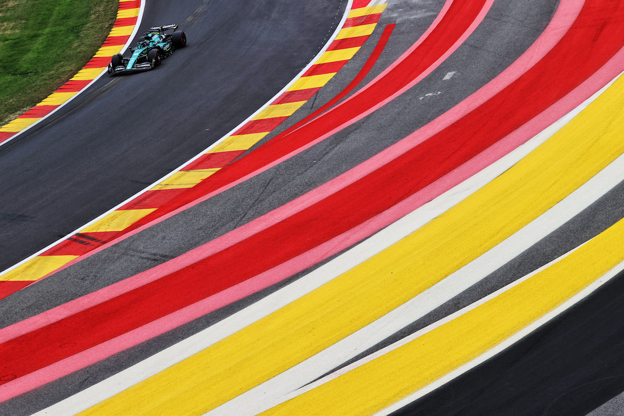 GP BELGIO, Lance Stroll (CDN) Aston Martin F1 Team AMR22.
27.08.2022. Formula 1 World Championship, Rd 14, Belgian Grand Prix, Spa Francorchamps, Belgium, Qualifiche Day.
- www.xpbimages.com, EMail: requests@xpbimages.com © Copyright: Moy / XPB Images