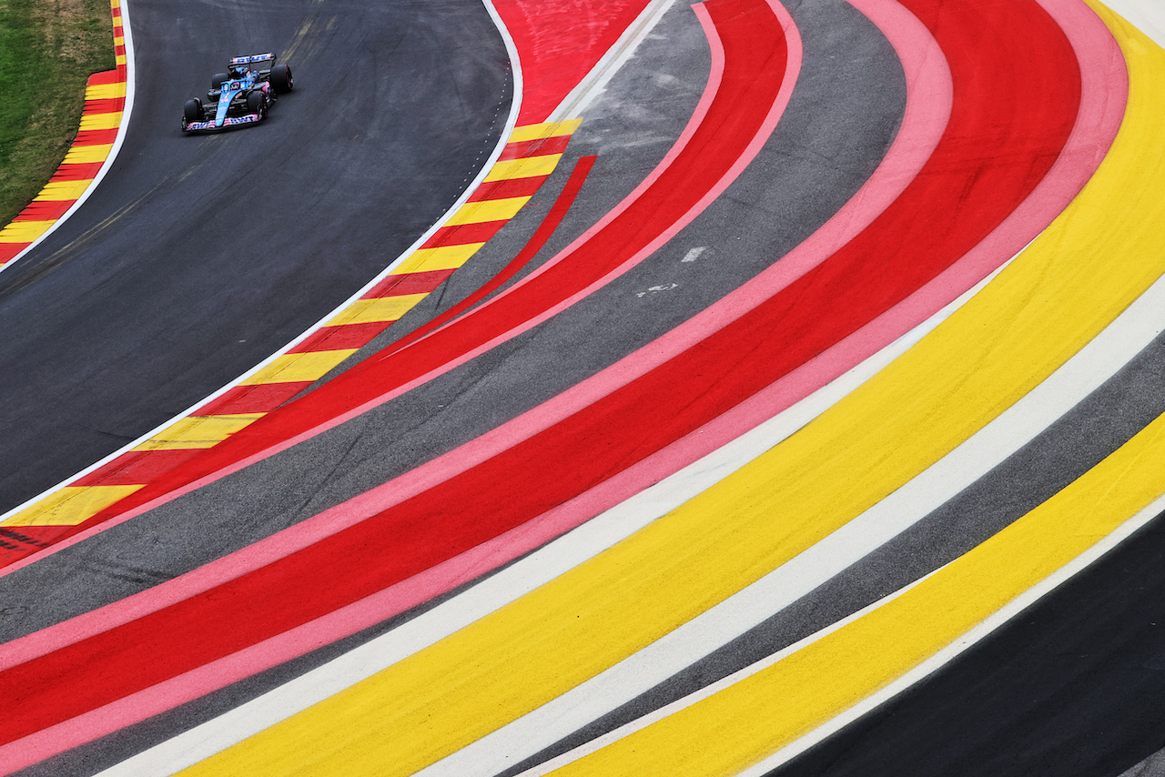 GP BELGIO, Fernando Alonso (ESP) Alpine F1 Team A522.
27.08.2022. Formula 1 World Championship, Rd 14, Belgian Grand Prix, Spa Francorchamps, Belgium, Qualifiche Day.
- www.xpbimages.com, EMail: requests@xpbimages.com © Copyright: Moy / XPB Images