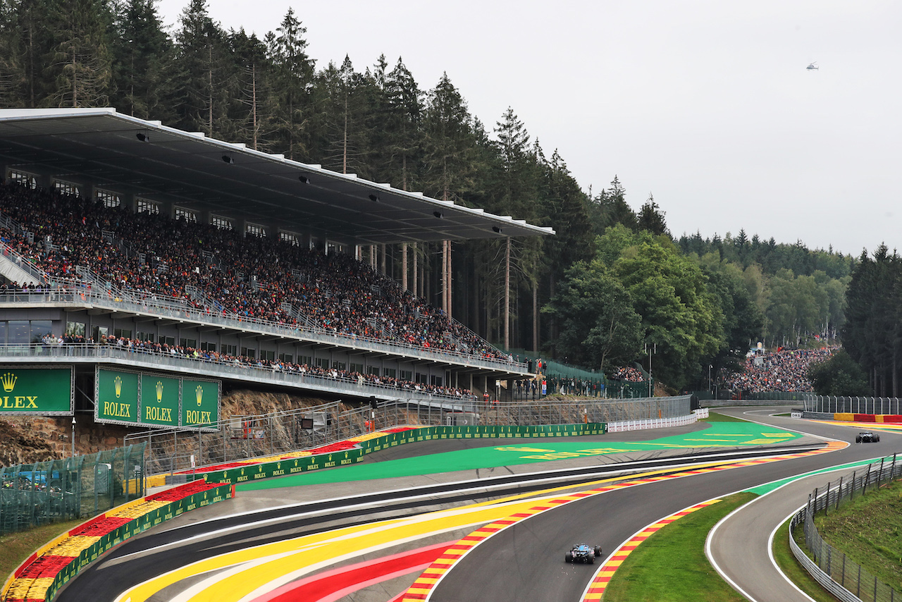 GP BELGIO, Fernando Alonso (ESP) Alpine F1 Team A522.
27.08.2022. Formula 1 World Championship, Rd 14, Belgian Grand Prix, Spa Francorchamps, Belgium, Qualifiche Day.
 - www.xpbimages.com, EMail: requests@xpbimages.com © Copyright: Coates / XPB Images