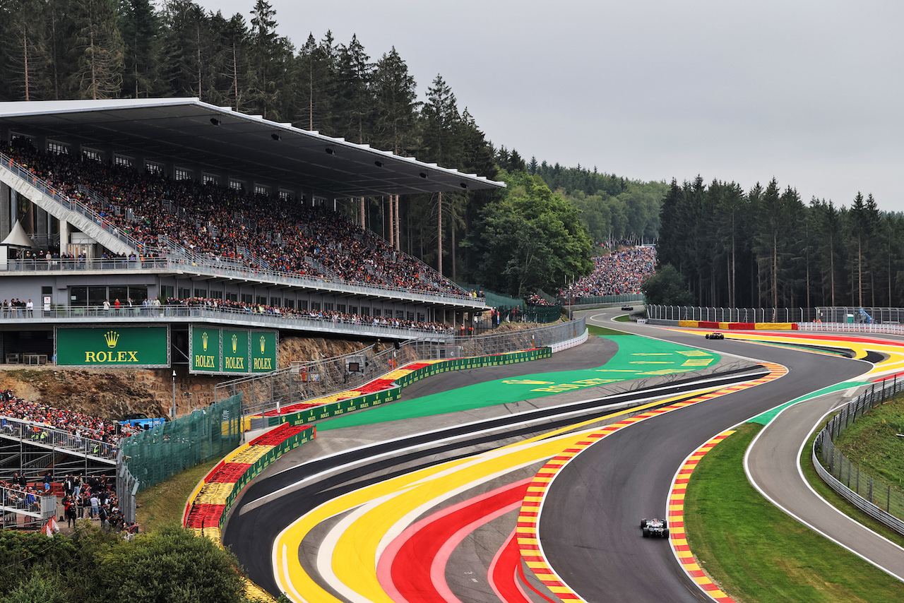 GP BELGIO, George Russell (GBR) Mercedes AMG F1 W13.
27.08.2022. Formula 1 World Championship, Rd 14, Belgian Grand Prix, Spa Francorchamps, Belgium, Qualifiche Day.
- www.xpbimages.com, EMail: requests@xpbimages.com © Copyright: Moy / XPB Images