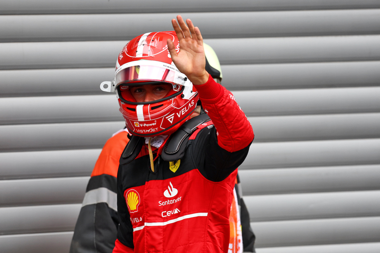 GP BELGIO, Charles Leclerc (MON) Ferrari in qualifying parc ferme.
27.08.2022. Formula 1 World Championship, Rd 14, Belgian Grand Prix, Spa Francorchamps, Belgium, Qualifiche Day.
- www.xpbimages.com, EMail: requests@xpbimages.com © Copyright: Batchelor / XPB Images