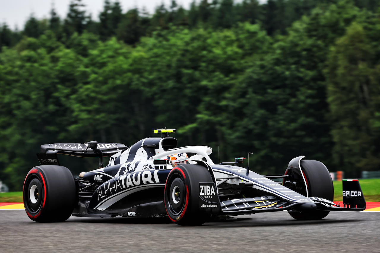 GP BELGIO, Yuki Tsunoda (JPN) AlphaTauri AT03.
27.08.2022. Formula 1 World Championship, Rd 14, Belgian Grand Prix, Spa Francorchamps, Belgium, Qualifiche Day.
- www.xpbimages.com, EMail: requests@xpbimages.com © Copyright: Batchelor / XPB Images