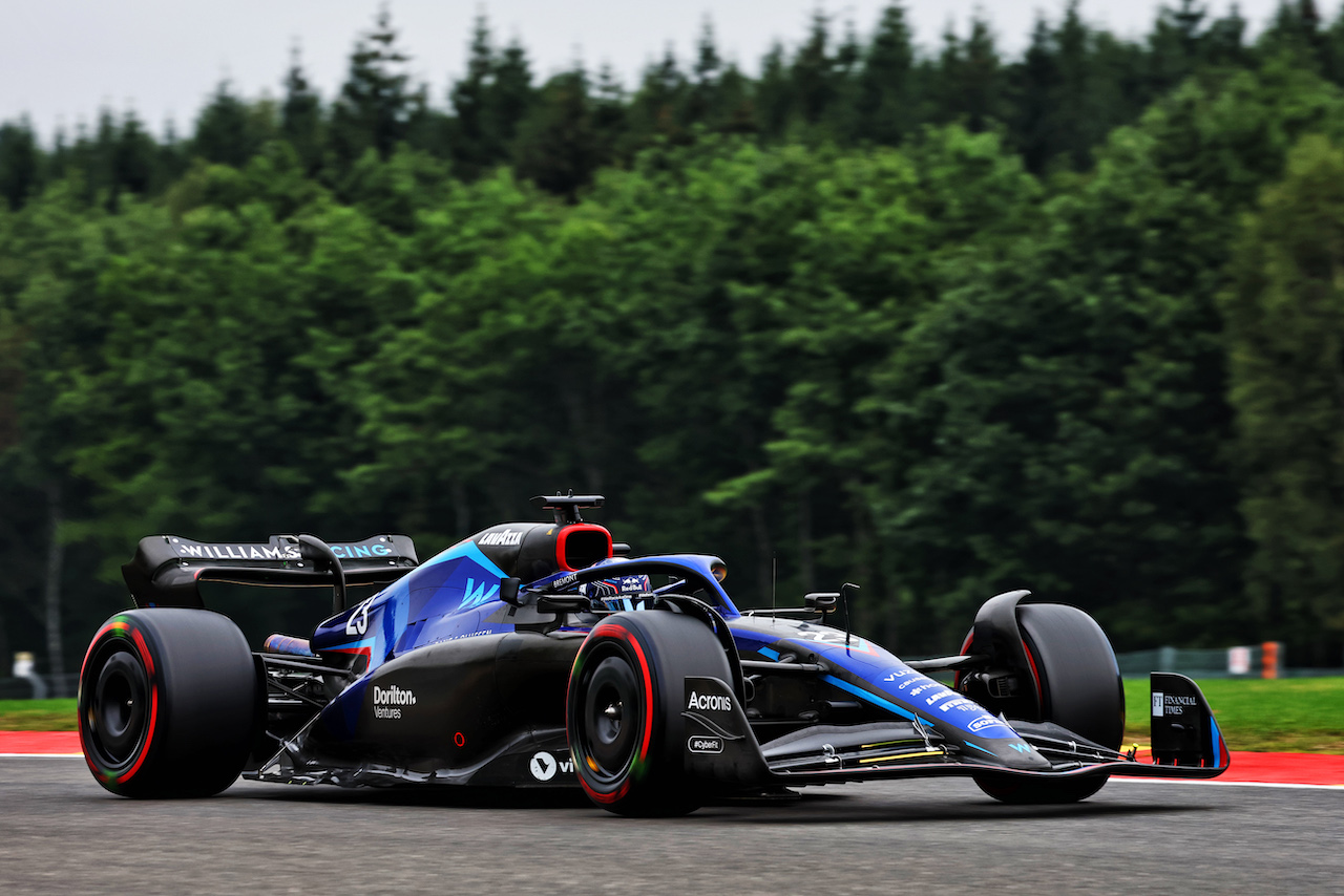 GP BELGIO, Alexander Albon (THA) Williams Racing FW44.
27.08.2022. Formula 1 World Championship, Rd 14, Belgian Grand Prix, Spa Francorchamps, Belgium, Qualifiche Day.
- www.xpbimages.com, EMail: requests@xpbimages.com © Copyright: Batchelor / XPB Images