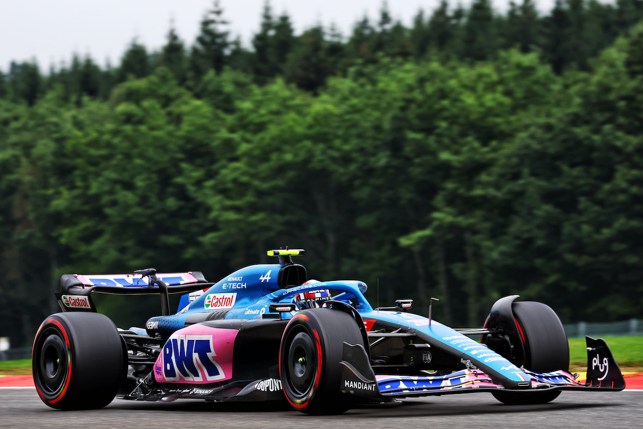 GP BELGIO, Esteban Ocon (FRA) Alpine F1 Team A522.
27.08.2022. Formula 1 World Championship, Rd 14, Belgian Grand Prix, Spa Francorchamps, Belgium, Qualifiche Day.
- www.xpbimages.com, EMail: requests@xpbimages.com © Copyright: Batchelor / XPB Images
