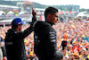 GP BELGIO,  Fernando Alonso (ESP) Alpine F1 Team e Esteban Ocon (FRA) Alpine F1 Team on the FanZone Stage,
27.08.2022. Formula 1 World Championship, Rd 14, Belgian Grand Prix, Spa Francorchamps, Belgium, Qualifiche Day.
- www.xpbimages.com, EMail: requests@xpbimages.com © Copyright: Batchelor / XPB Images