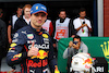 GP BELGIO, Max Verstappen (NLD) Red Bull Racing celebrates pole position in qualifying parc ferme.
27.08.2022. Formula 1 World Championship, Rd 14, Belgian Grand Prix, Spa Francorchamps, Belgium, Qualifiche Day.
 - www.xpbimages.com, EMail: requests@xpbimages.com © Copyright: Coates / XPB Images