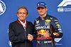 GP BELGIO, Max Verstappen (NLD) Red Bull Racing (Right) celebrates his pole position in qualifying parc ferme with Jacky Ickx (BEL).
27.08.2022. Formula 1 World Championship, Rd 14, Belgian Grand Prix, Spa Francorchamps, Belgium, Qualifiche Day.
- www.xpbimages.com, EMail: requests@xpbimages.com © Copyright: Batchelor / XPB Images