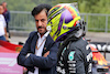 GP BELGIO, (L to R): Mohammed Bin Sulayem (UAE) FIA President with Lewis Hamilton (GBR) Mercedes AMG F1 in qualifying parc ferme.
27.08.2022. Formula 1 World Championship, Rd 14, Belgian Grand Prix, Spa Francorchamps, Belgium, Qualifiche Day.
 - www.xpbimages.com, EMail: requests@xpbimages.com © Copyright: Coates / XPB Images