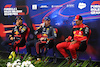 GP BELGIO, (L to R): Sergio Perez (MEX) Red Bull Racing; Max Verstappen (NLD) Red Bull Racing; e Carlos Sainz Jr (ESP) Ferrari, in the FIA Press Conference.
27.08.2022. Formula 1 World Championship, Rd 14, Belgian Grand Prix, Spa Francorchamps, Belgium, Qualifiche Day.
- www.xpbimages.com, EMail: requests@xpbimages.com © Copyright: XPB Images
