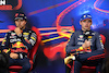 GP BELGIO, (L to R): Sergio Perez (MEX) Red Bull Racing e Max Verstappen (NLD) Red Bull Racing in the FIA Press Conference.
27.08.2022. Formula 1 World Championship, Rd 14, Belgian Grand Prix, Spa Francorchamps, Belgium, Qualifiche Day.
- www.xpbimages.com, EMail: requests@xpbimages.com © Copyright: XPB Images