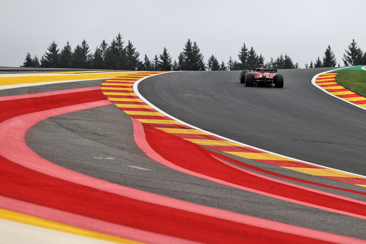 GP BELGIO, Charles Leclerc (MON) Ferrari F1-75.
26.08.2022. Formula 1 World Championship, Rd 14, Belgian Grand Prix, Spa Francorchamps, Belgium, Practice Day.
- www.xpbimages.com, EMail: requests@xpbimages.com © Copyright: Moy / XPB Images