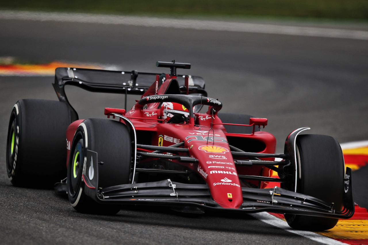 GP BELGIO, Charles Leclerc (MON) Ferrari F1-75.
26.08.2022. Formula 1 World Championship, Rd 14, Belgian Grand Prix, Spa Francorchamps, Belgium, Practice Day.
 - www.xpbimages.com, EMail: requests@xpbimages.com © Copyright: Coates / XPB Images