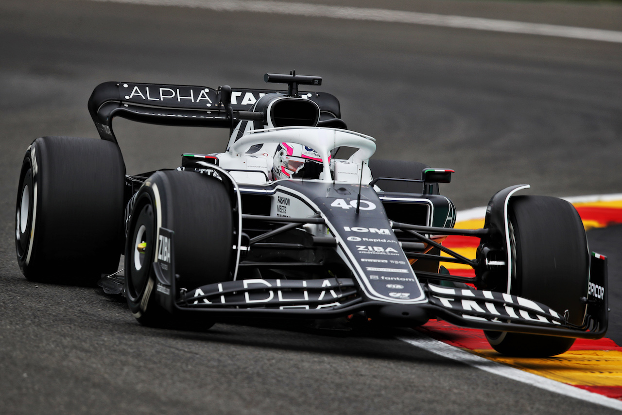 GP BELGIO, Liam Lawson (NZL) AlphaTauri AT03 Test Driver.
26.08.2022. Formula 1 World Championship, Rd 14, Belgian Grand Prix, Spa Francorchamps, Belgium, Practice Day.
 - www.xpbimages.com, EMail: requests@xpbimages.com © Copyright: Coates / XPB Images