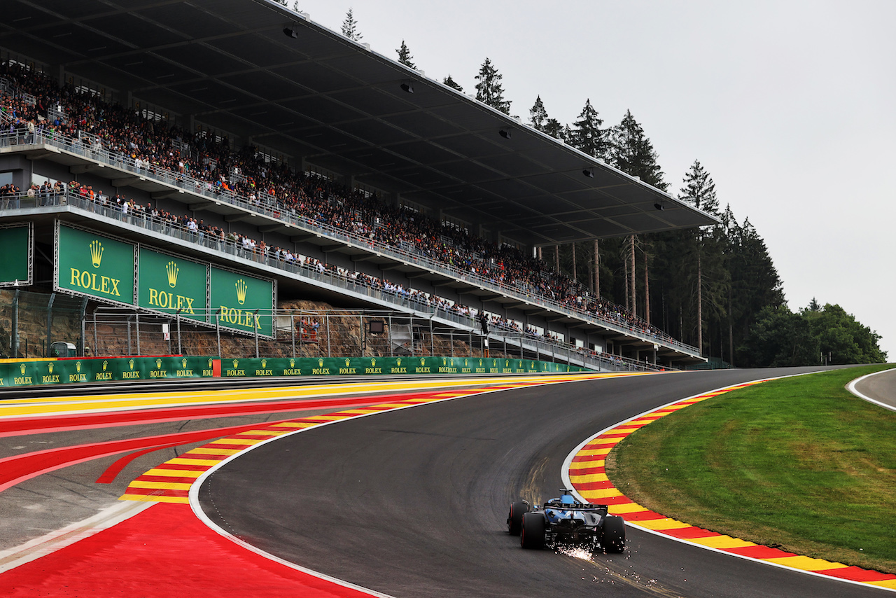 GP BELGIO, Fernando Alonso (ESP) Alpine F1 Team A522.
26.08.2022. Formula 1 World Championship, Rd 14, Belgian Grand Prix, Spa Francorchamps, Belgium, Practice Day.
- www.xpbimages.com, EMail: requests@xpbimages.com © Copyright: Moy / XPB Images