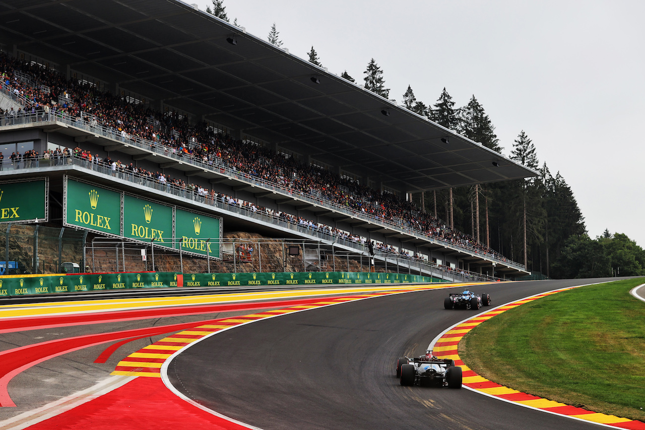 GP BELGIO, George Russell (GBR) Mercedes AMG F1 W13.
26.08.2022. Formula 1 World Championship, Rd 14, Belgian Grand Prix, Spa Francorchamps, Belgium, Practice Day.
- www.xpbimages.com, EMail: requests@xpbimages.com © Copyright: Moy / XPB Images