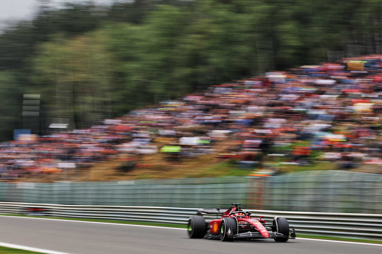 GP BELGIO, Charles Leclerc (MON) Ferrari F1-75.
26.08.2022. Formula 1 World Championship, Rd 14, Belgian Grand Prix, Spa Francorchamps, Belgium, Practice Day.
- www.xpbimages.com, EMail: requests@xpbimages.com © Copyright: Bearne / XPB Images