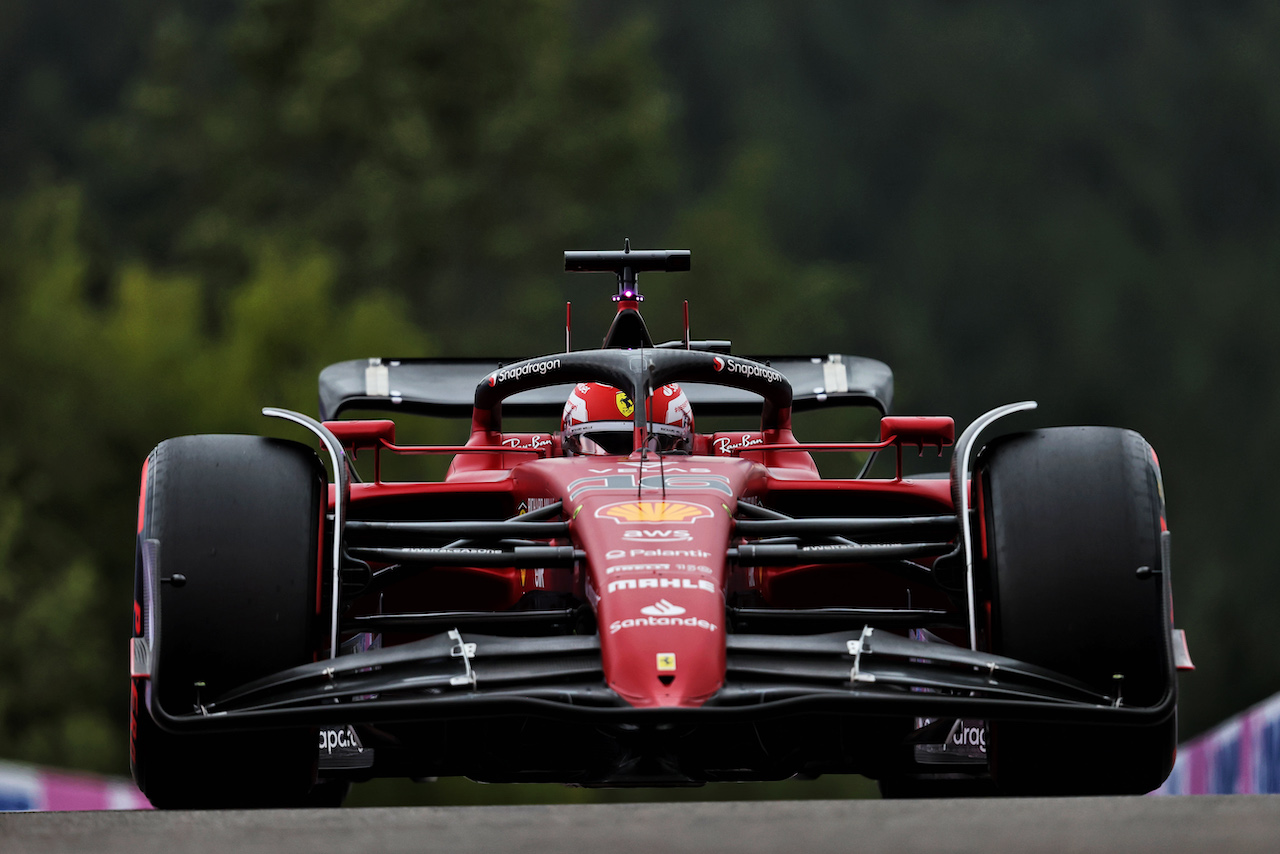 GP BELGIO, Charles Leclerc (MON) Ferrari F1-75.
26.08.2022. Formula 1 World Championship, Rd 14, Belgian Grand Prix, Spa Francorchamps, Belgium, Practice Day.
- www.xpbimages.com, EMail: requests@xpbimages.com © Copyright: Moy / XPB Images