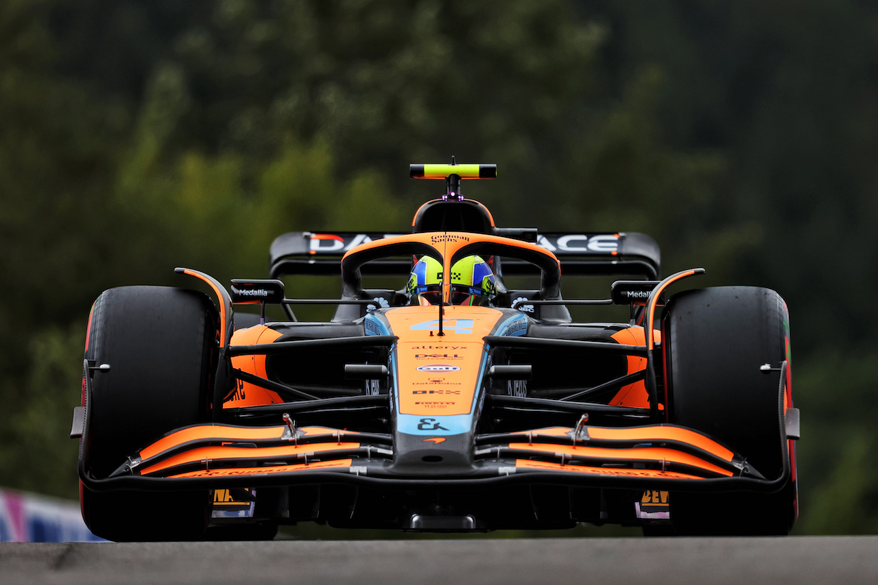 GP BELGIO, Lando Norris (GBR) McLaren MCL36.
26.08.2022. Formula 1 World Championship, Rd 14, Belgian Grand Prix, Spa Francorchamps, Belgium, Practice Day.
- www.xpbimages.com, EMail: requests@xpbimages.com © Copyright: Moy / XPB Images