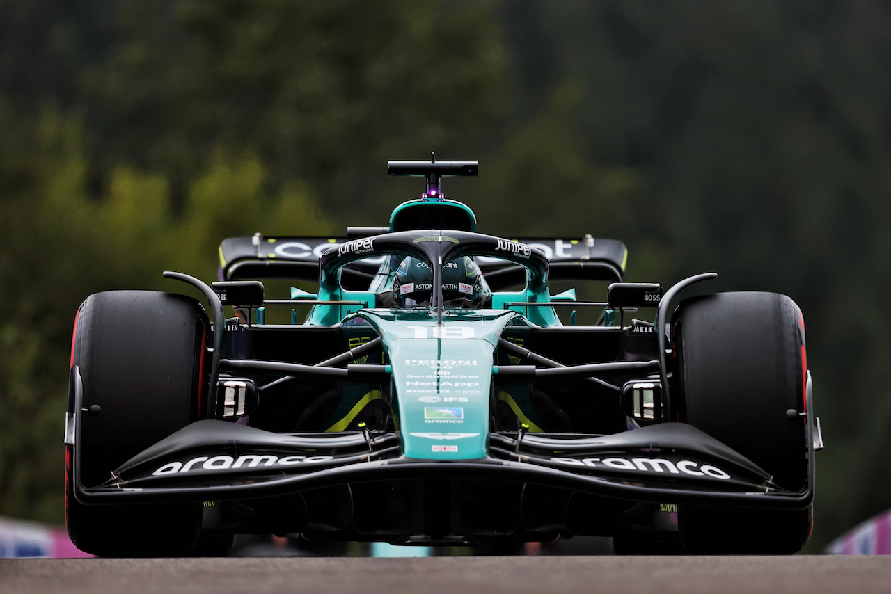 GP BELGIO, Lance Stroll (CDN) Aston Martin F1 Team AMR22.
26.08.2022. Formula 1 World Championship, Rd 14, Belgian Grand Prix, Spa Francorchamps, Belgium, Practice Day.
- www.xpbimages.com, EMail: requests@xpbimages.com © Copyright: Moy / XPB Images