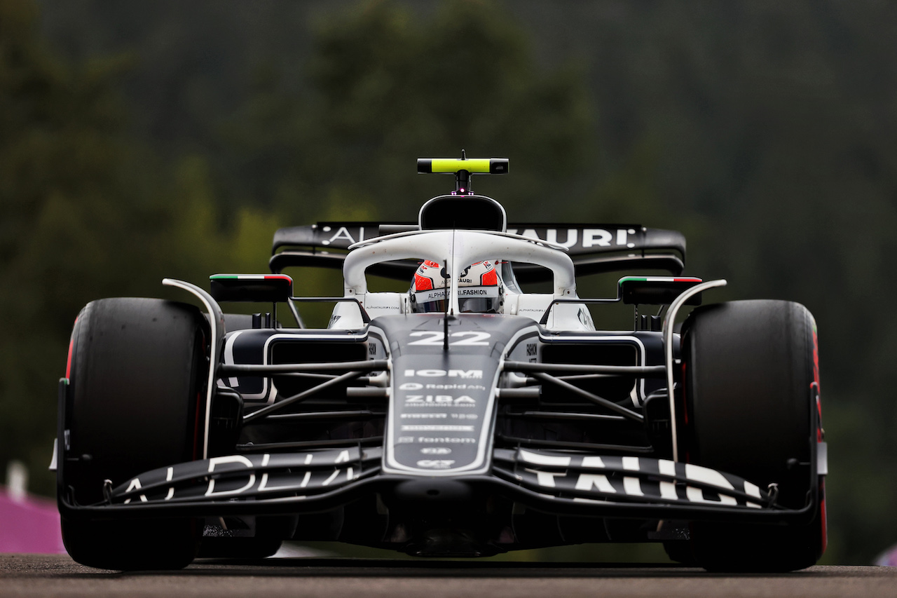 GP BELGIO, Yuki Tsunoda (JPN) AlphaTauri AT03.
26.08.2022. Formula 1 World Championship, Rd 14, Belgian Grand Prix, Spa Francorchamps, Belgium, Practice Day.
- www.xpbimages.com, EMail: requests@xpbimages.com © Copyright: Moy / XPB Images