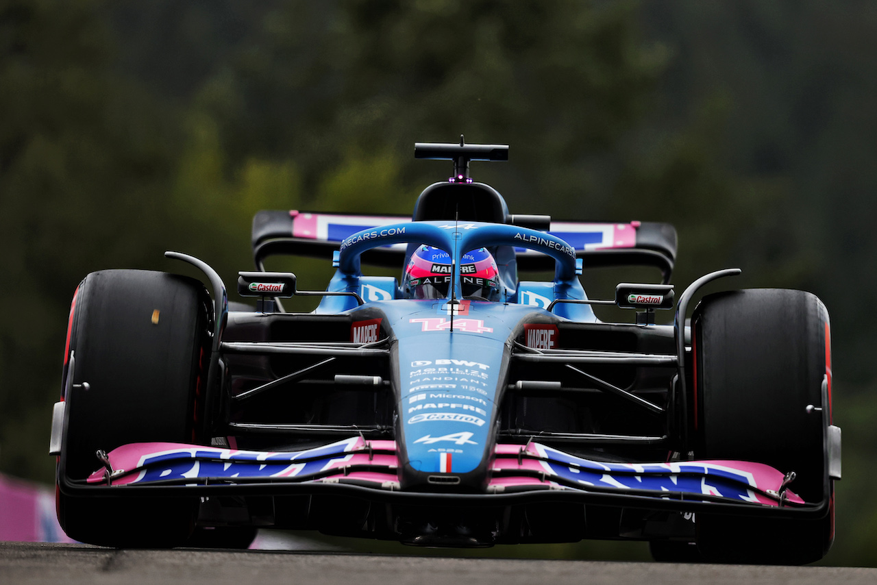 GP BELGIO, Fernando Alonso (ESP) Alpine F1 Team A522.
26.08.2022. Formula 1 World Championship, Rd 14, Belgian Grand Prix, Spa Francorchamps, Belgium, Practice Day.
- www.xpbimages.com, EMail: requests@xpbimages.com © Copyright: Moy / XPB Images