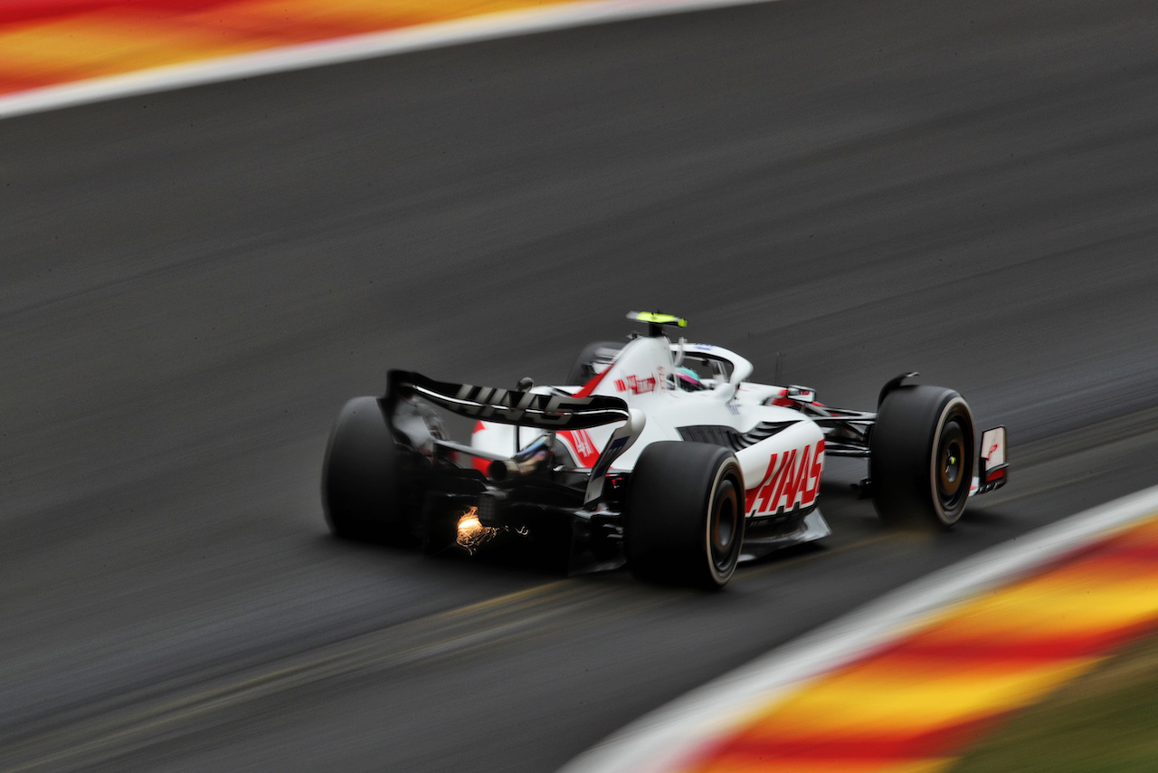 GP BELGIO, Mick Schumacher (GER) Haas VF-22.
26.08.2022. Formula 1 World Championship, Rd 14, Belgian Grand Prix, Spa Francorchamps, Belgium, Practice Day.
 - www.xpbimages.com, EMail: requests@xpbimages.com © Copyright: Coates / XPB Images