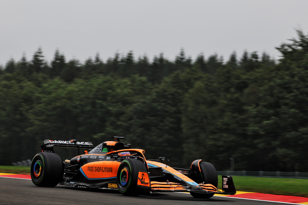 GP BELGIO, Daniel Ricciardo (AUS) McLaren MCL36.
26.08.2022. Formula 1 World Championship, Rd 14, Belgian Grand Prix, Spa Francorchamps, Belgium, Practice Day.
- www.xpbimages.com, EMail: requests@xpbimages.com © Copyright: Bearne / XPB Images